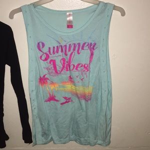 Summer vibes muscle tee